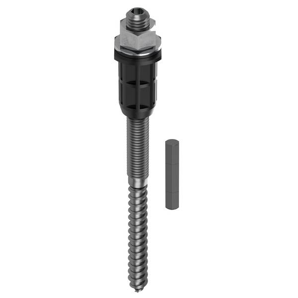 TOX Schwerlast-Montagesystem Thermo Proof Wood für Holzhäuser mit Dämmung M12x230/120 - 2 Stück