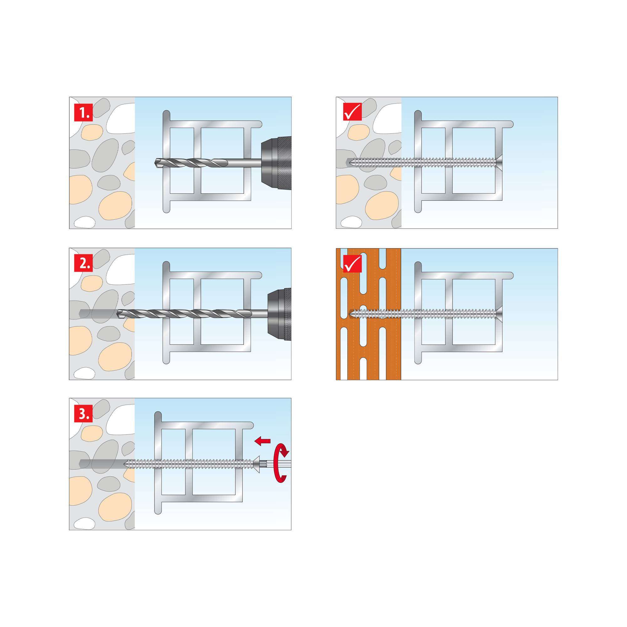 TOX Fensterrahmenschraube Window Pro FK Stahl verzinkt Flachkopf 7,5x132 mm - 100 Stück-3