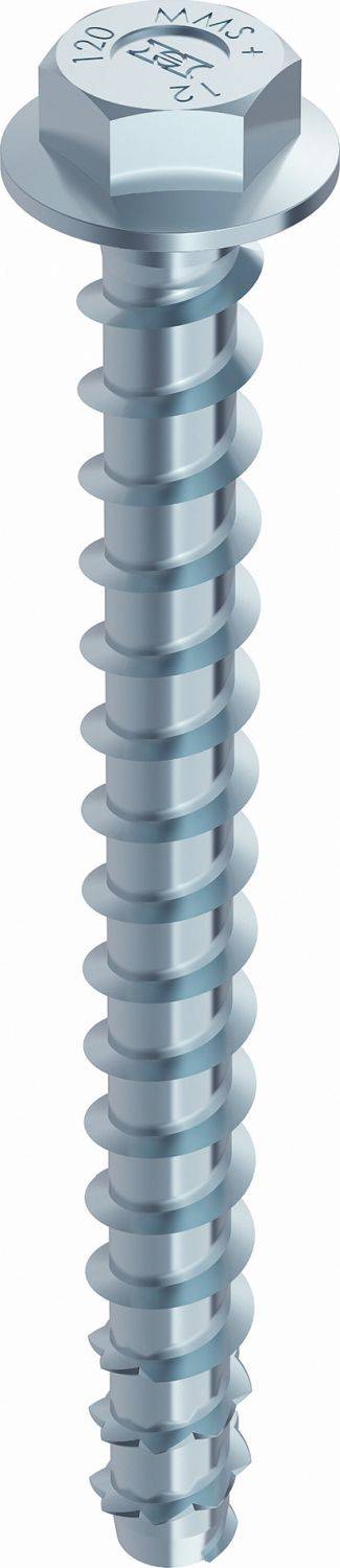HECO MULTI-MONTI-plus SS Betonschraube Stahl verzinkt Sechskantkopf mit Scheibe SW21 - 16 x 160 mm - 10 Stück