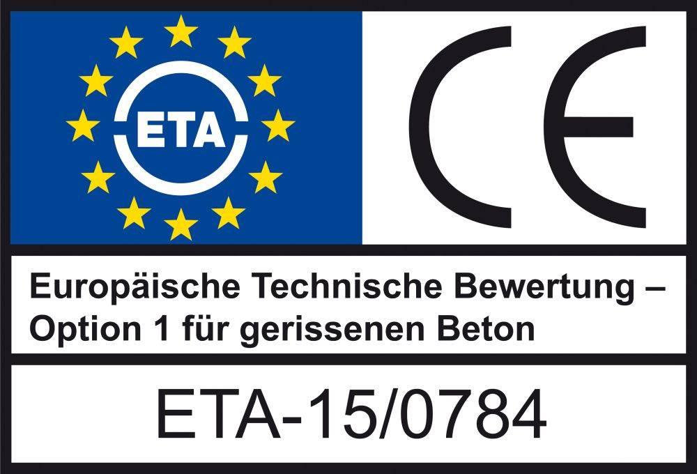 MULTI-MONTI-plus ST Betonschraube Stahl verzinkt Anschlussgewinde M8 SW10 - 7,5 x 80 mm - 50 Stück-1