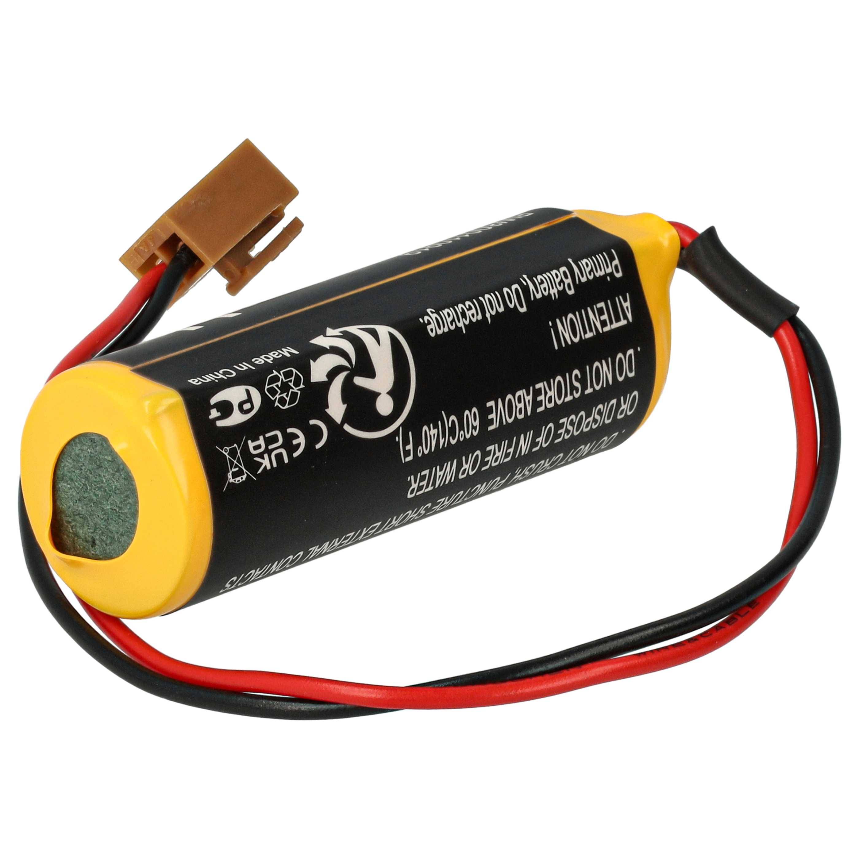 vhbw Batterie Ersatz für Ge Fanuc LX98L-0031-0012 | für Steuereinheit (2000 mAh, 3 V, Li-MnO2)-1