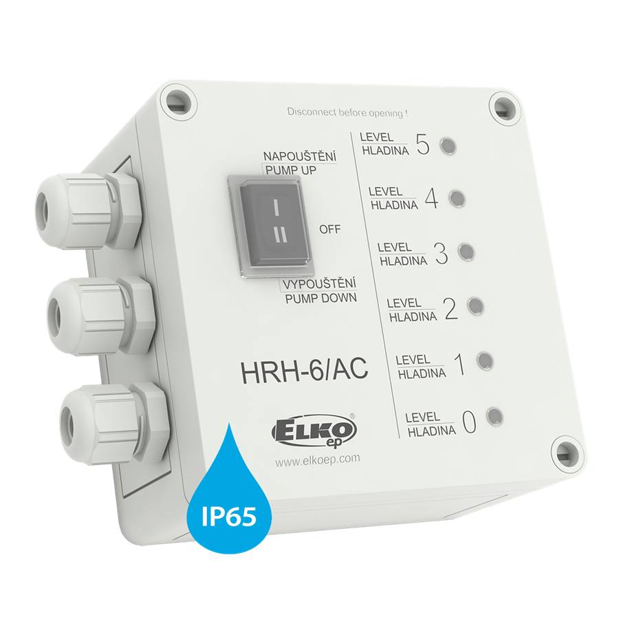 ELKO EP HRH-6 /AC Niveauschalter, 5 Niveaus, IP65, 1x 10A Schaltkontakt-0