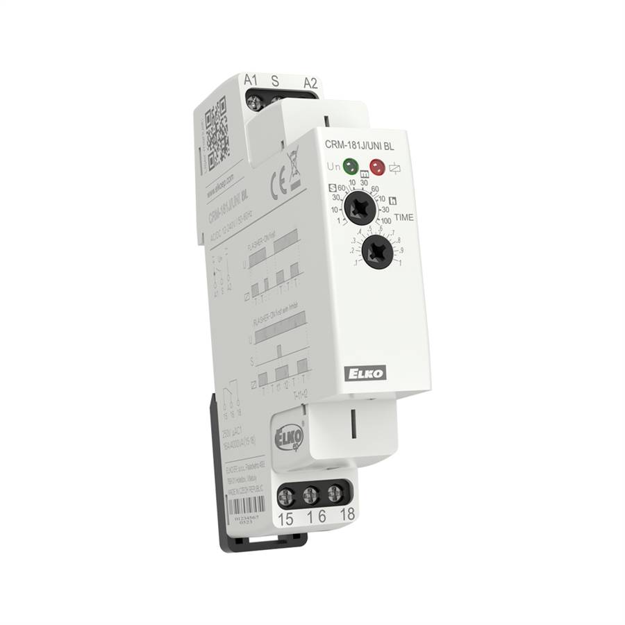 CRM-181J/UNI BL Einzelfunktion Zeitrelais - Taktgeber-0