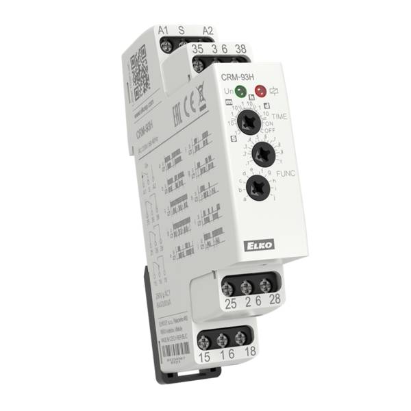 CRM-93H /230V Multifunktionales Zeitrelais 0,1s - 10 Tage, 3x8A, AC230V