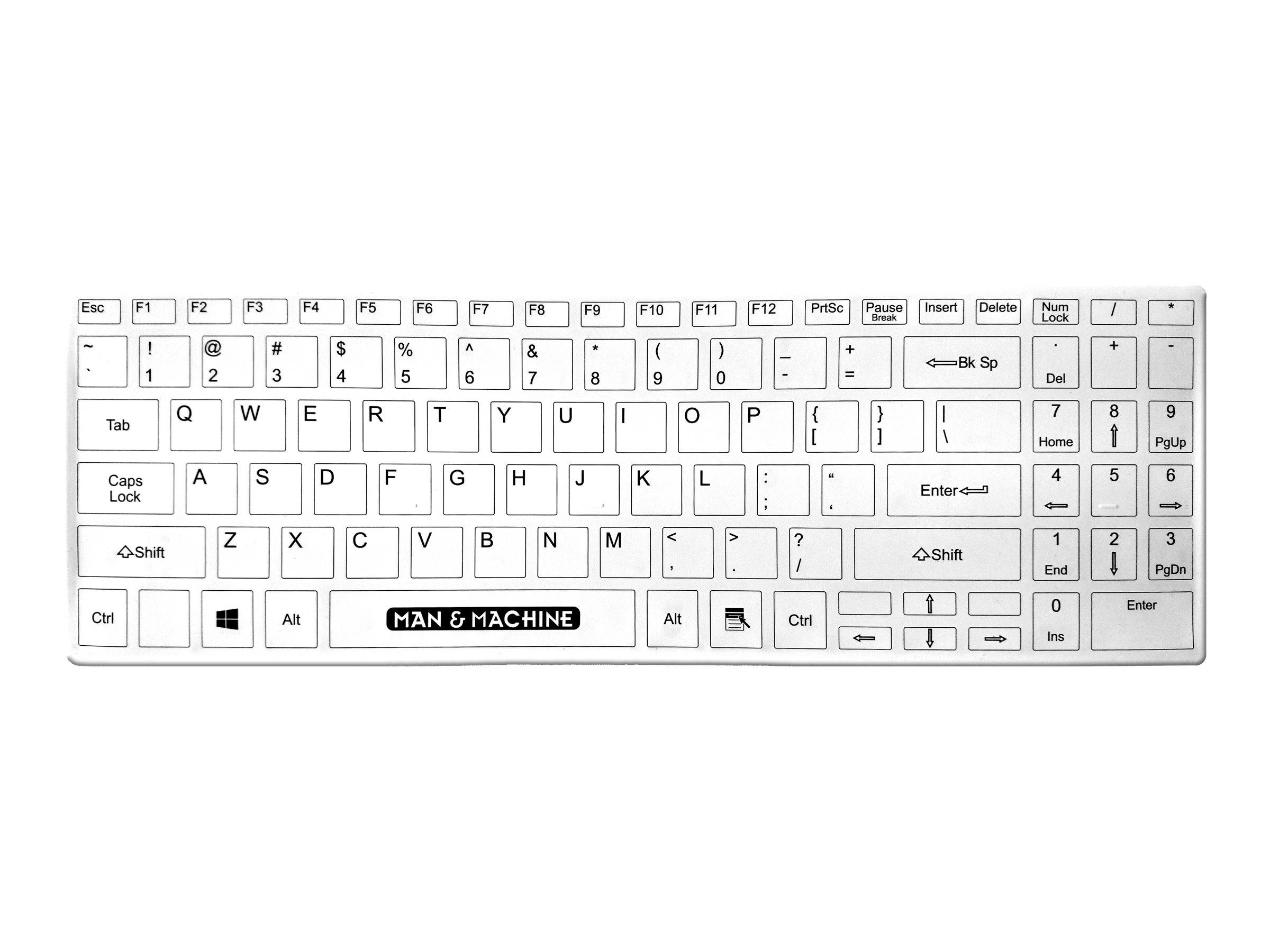 Man & Machine Its Cool Flat keyboard Eingabe / Ausgabe Mäuse & Tastaturen-0