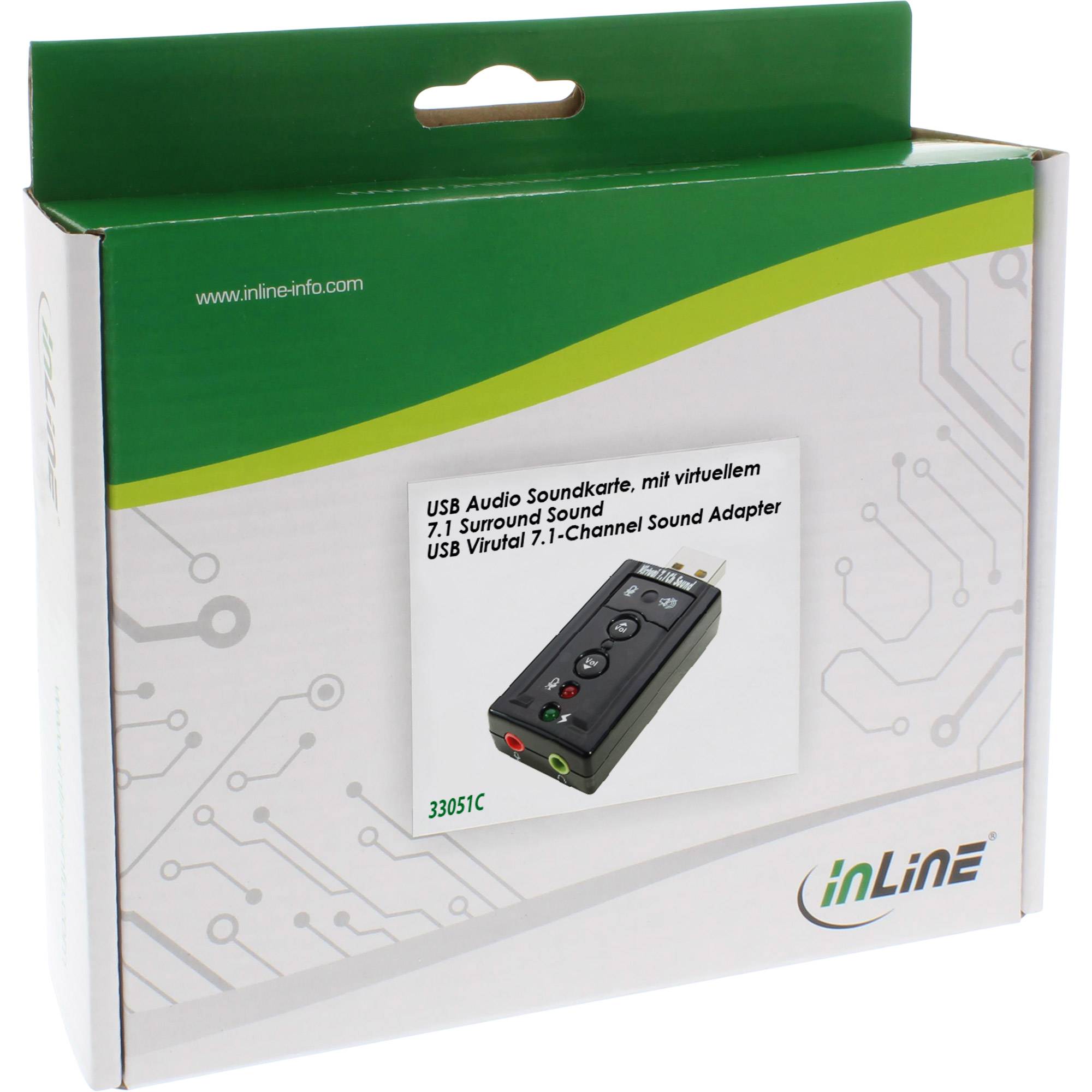 InLine® USB Audio Soundkarte, mit virtuellem 7.1 Surround Sound-2