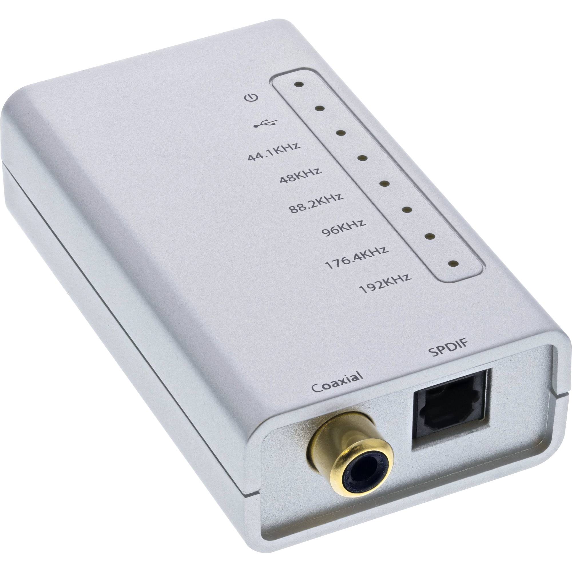 InLine® USB HD Audio Adapter, USB Hi-Fi zu Digital Coax/Toslink/I2S Konverter-1