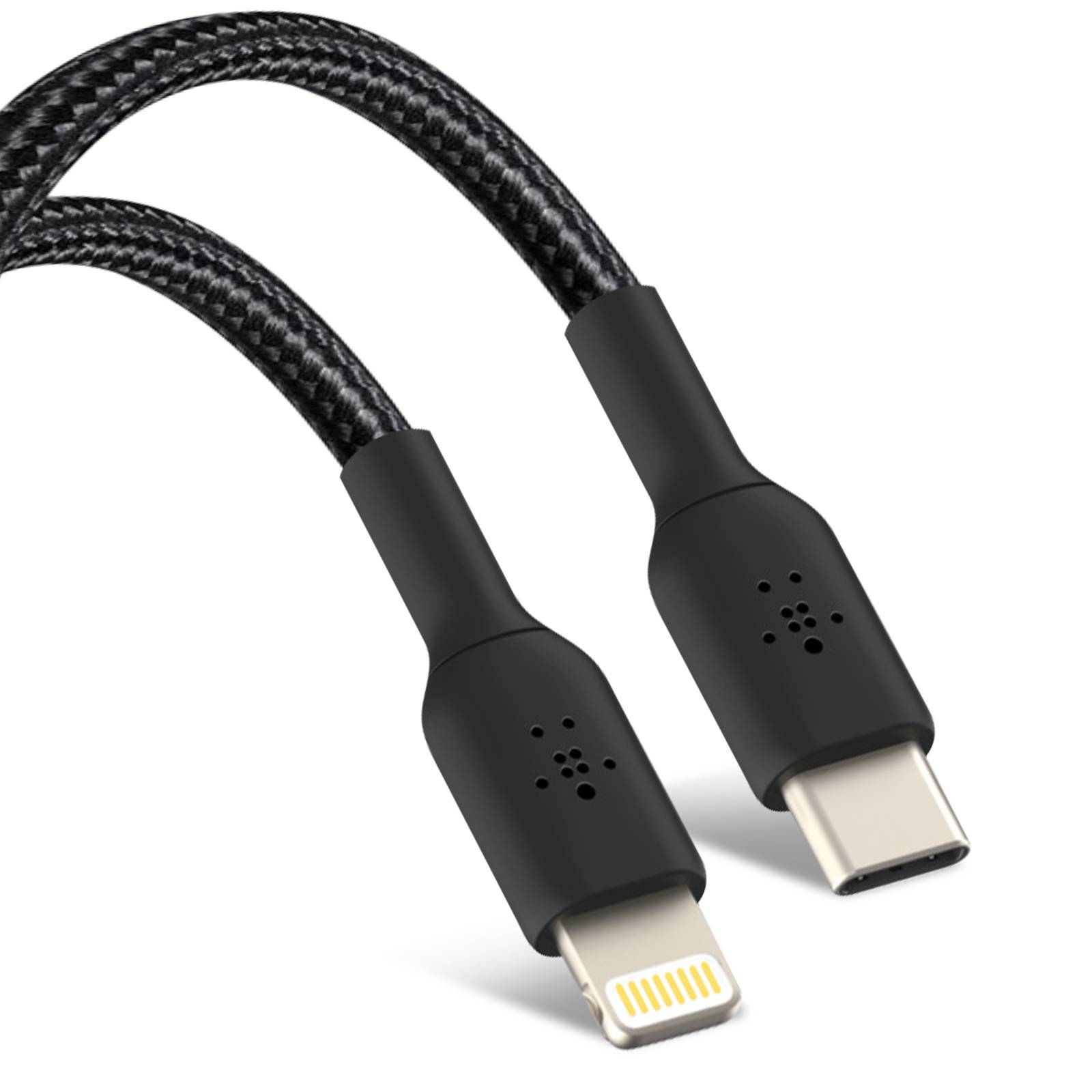 Belkin BOOST CHARGE - Lightning-Kabel - 24 pin USB-C männlich zu Lightning männlich - 2 m - Schwarz - USB-Stromversorgun-0