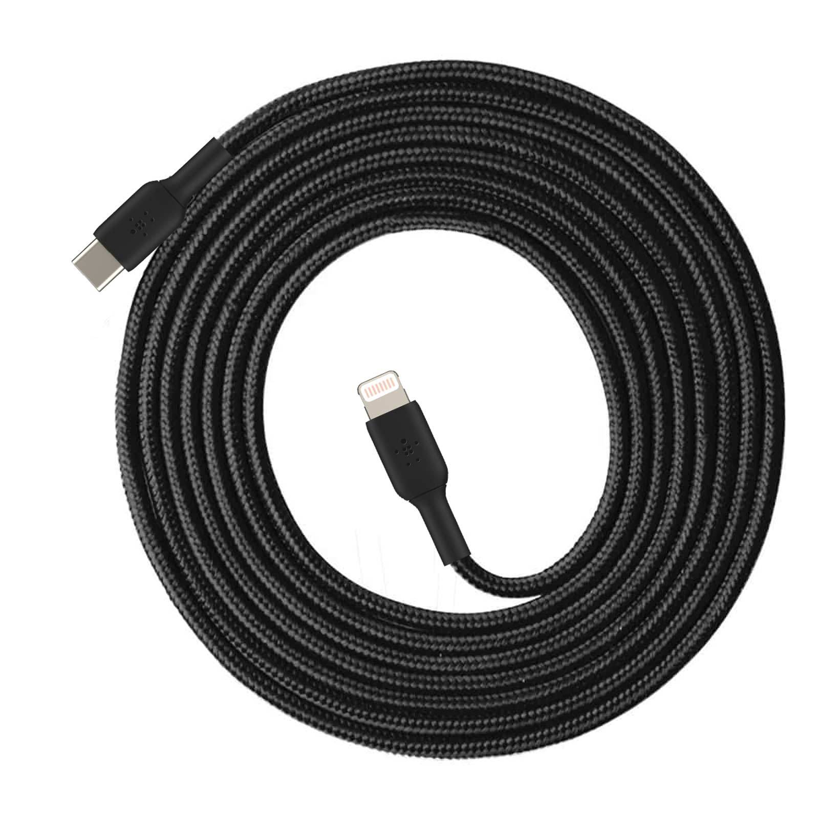 Belkin BOOST CHARGE - Lightning-Kabel - 24 pin USB-C männlich zu Lightning männlich - 2 m - Schwarz - USB-Stromversorgun-1