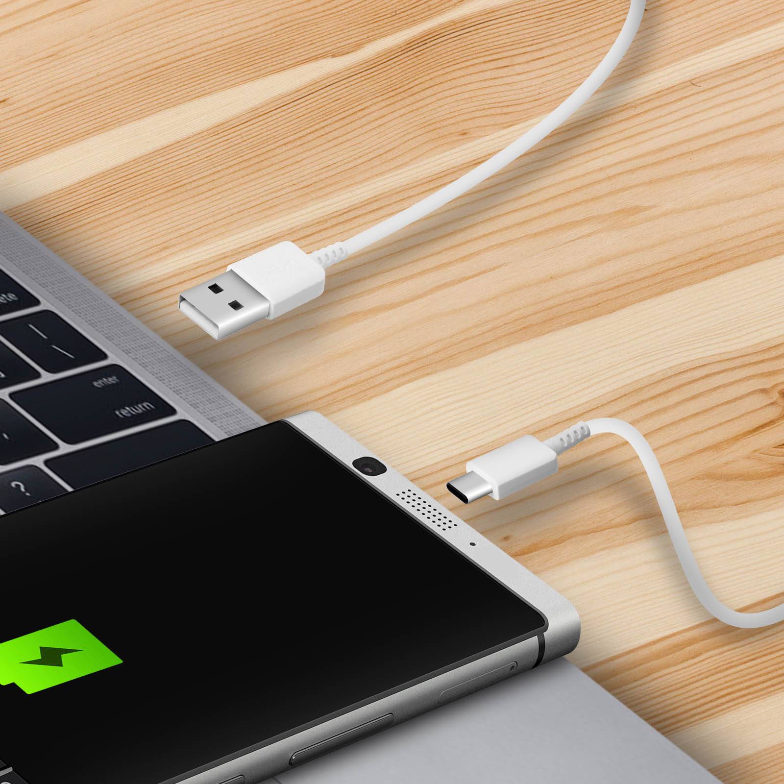 Original Ladekabel Samsung EP-DR140AWE für z.b. Samsung Galaxy A02s, A11, A13 etc. 0,8m Datenkabel 15W Weiß USB-C-2