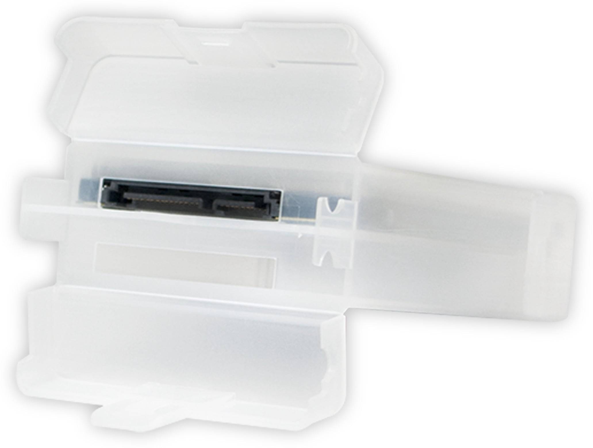 Symbolbild für LogiLink Festplatten Schutz-Box für 2x 2,5" HDDs, transparent