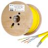 hb-digital Netzwerkkabel 100m Duplex CAT 7a Kabel max. 1200 MHz S/FTP AWG23 LSZH gelb