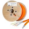 hb-digital Netzwerkkabel CAT 7a Duplex 500m Verlegekabel max. 1200 MHz S/FTP AWG23 LSZH orange