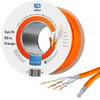 hb-digital CAT 7a Verlegekabel 50m Duplex Installationskabel max. 1200 MHz S/FTP AWG23 LSZH orange