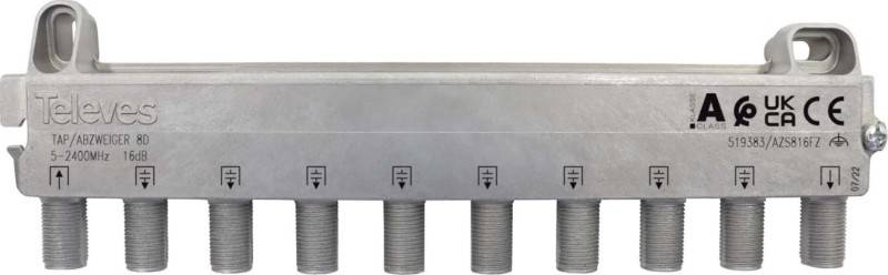 Televes Abzweiger 4f 16 dB, 5-2400 MHz AZS816FZ