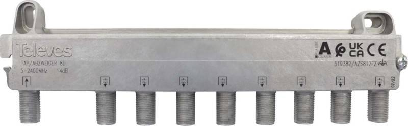 Televes Abzweiger 4f 12 dB, 5-2400 MHz AZS812FZ-0