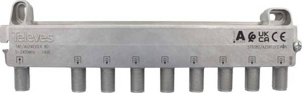 Televes Abzweiger 4f 12 dB, 5-2400 MHz AZS812FZ