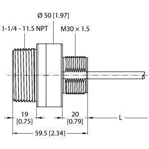 Turck Ultraschallsensor K50UX1CRA-1