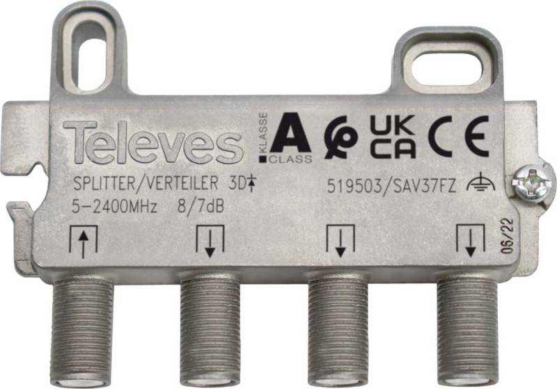 Televes Abzweiger 3f 7dB, 5-2400 MHz SAV37FZ-0