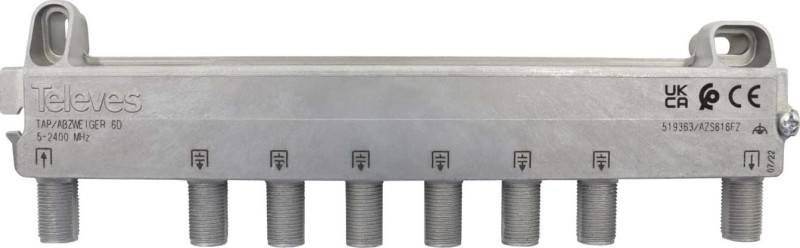 Televes Abzweiger 6f 16 dB, 5-2400 MHz AZS616FZ-0