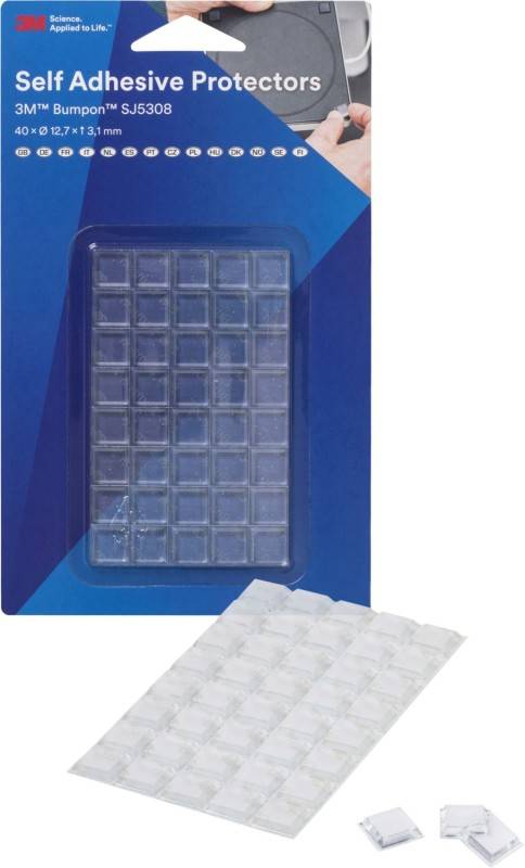 Bumpon, 40 Stk. Elastikpuffer Transp. 12,7 x 3,1mm - Artikel: 4054596438484-1