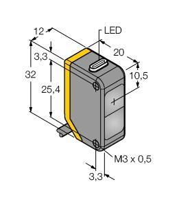 Turck Opto-Sensor Q20NR 3077779 IP67 Kunststoff-1