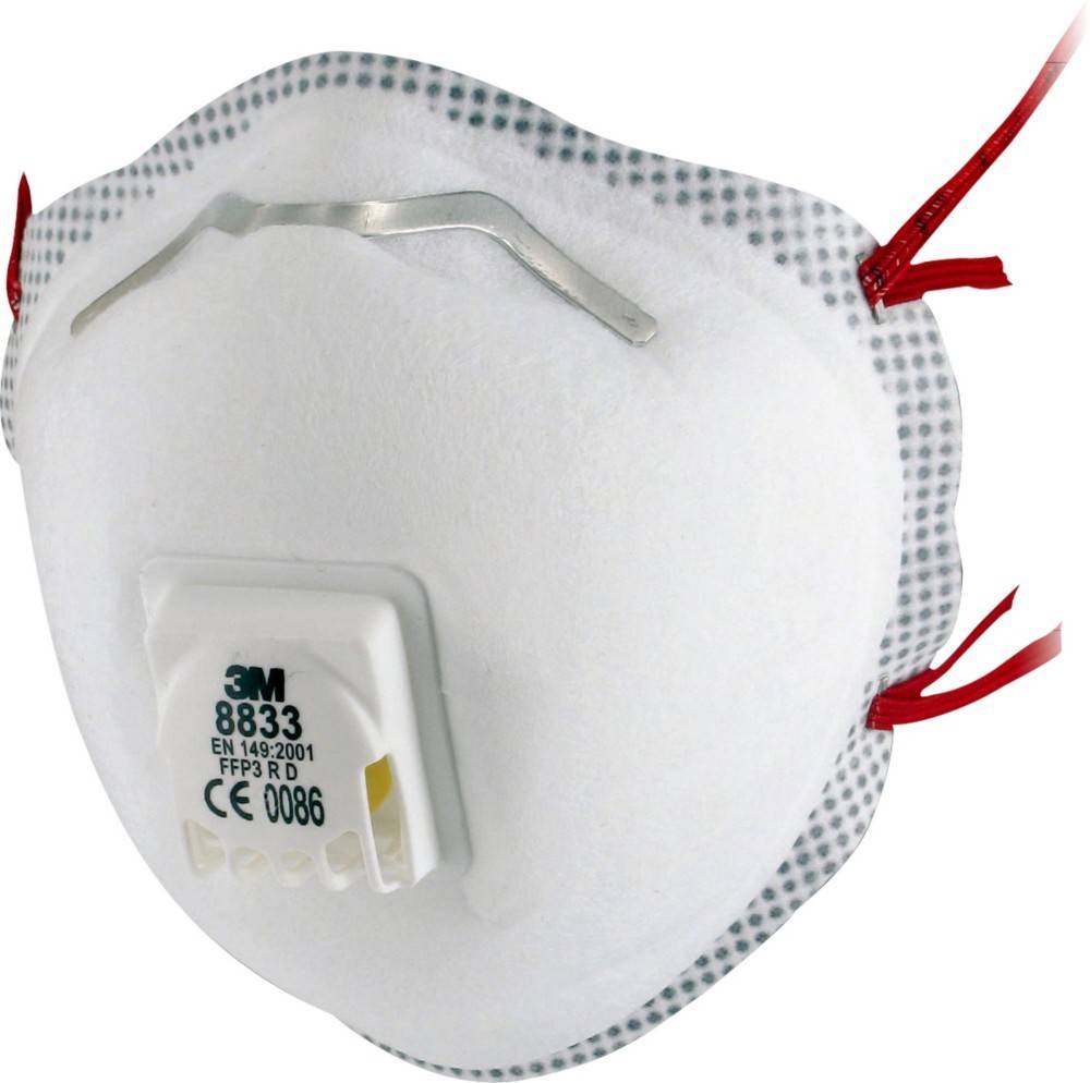 3M Deutschland Atemschutzmaske 8833 (VE10)-0