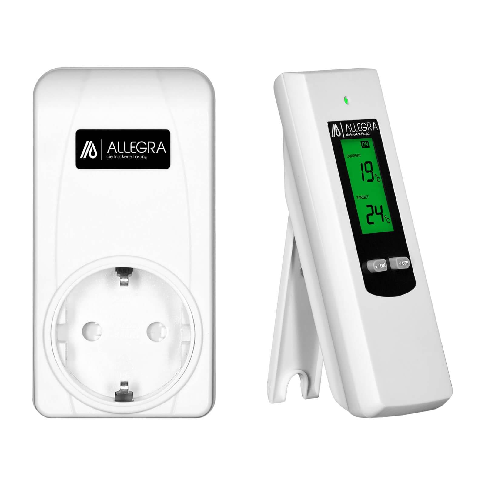 Steckdosenthermostat T21 mit Fernbedienung in Weiß-0