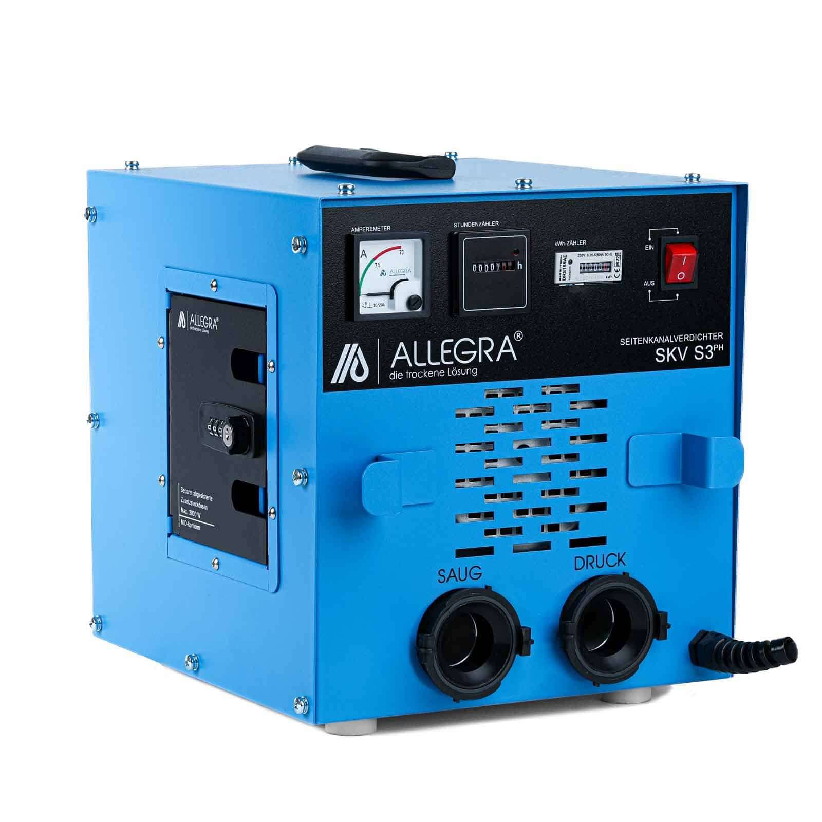 Seitenkanalverdichter S3 PH mit gekkufix Anschlussstutzen und geeichtem Stromverteiler-2