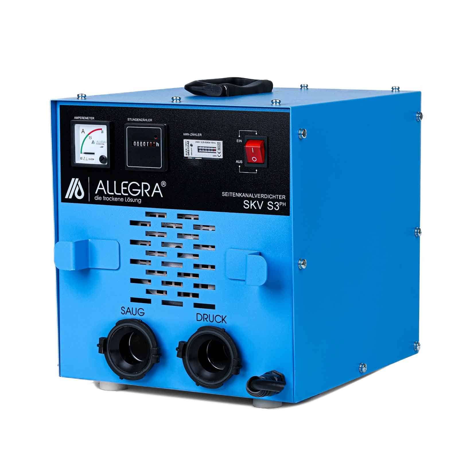 Seitenkanalverdichter S3 PH mit gekkufix Anschlussstutzen und geeichtem Stromverteiler-3