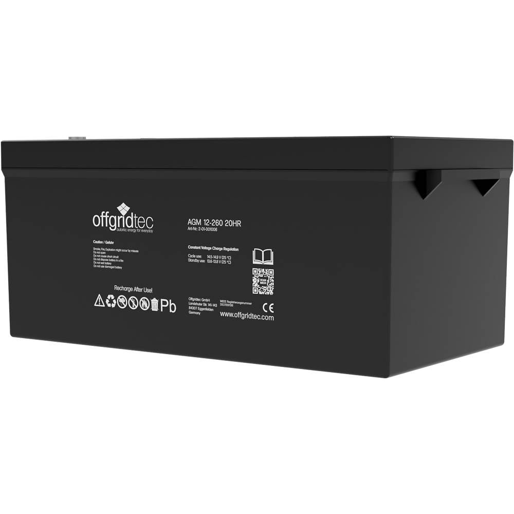 Offgridtec® AGM 260Ah 20HR 12V Solar Batterie Akku extrem zyklenfest-1