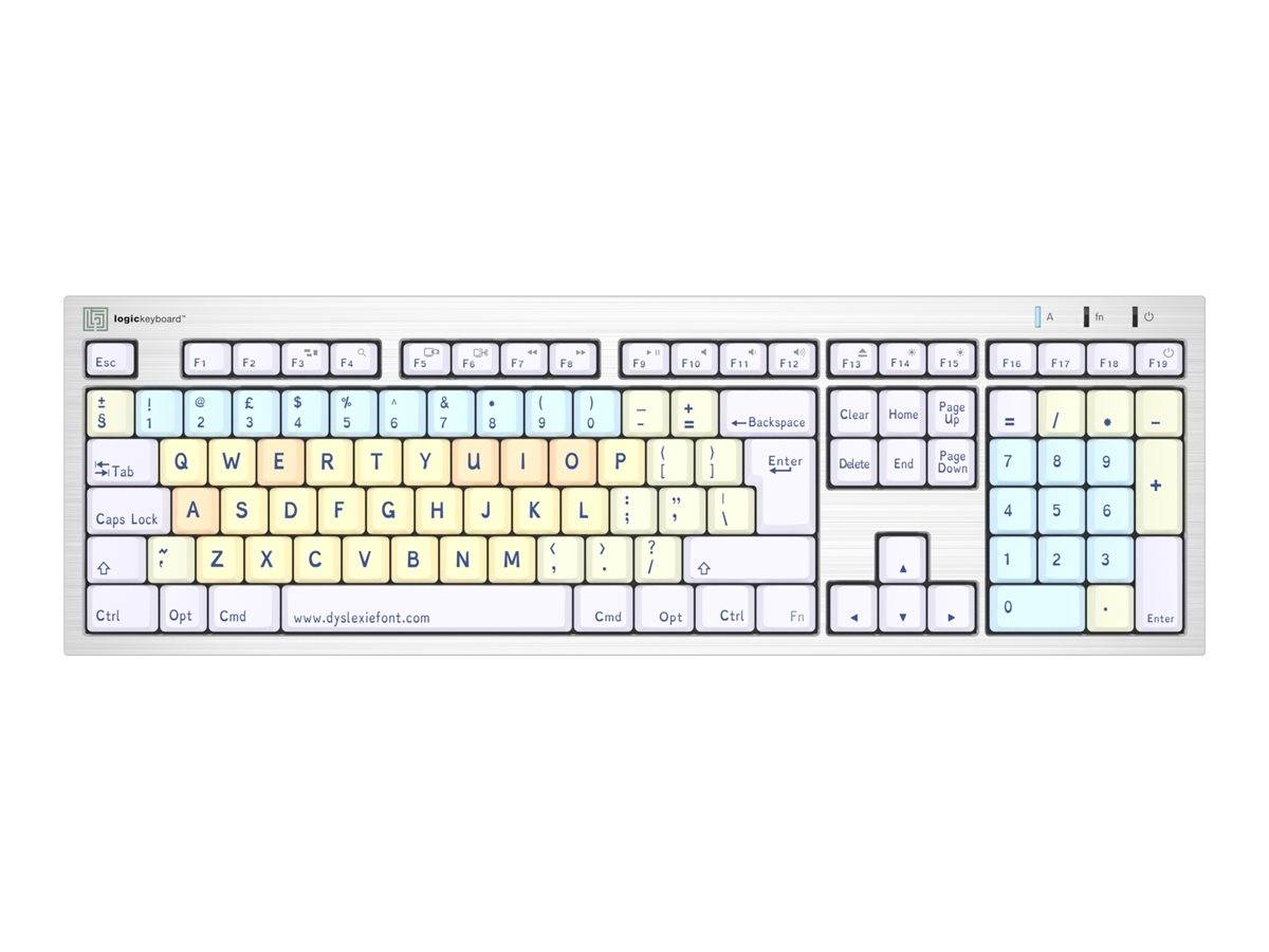 Logickeyboard Dyslexie ALBA Slimline - Tastatur - TL: UK, QWERTY-0