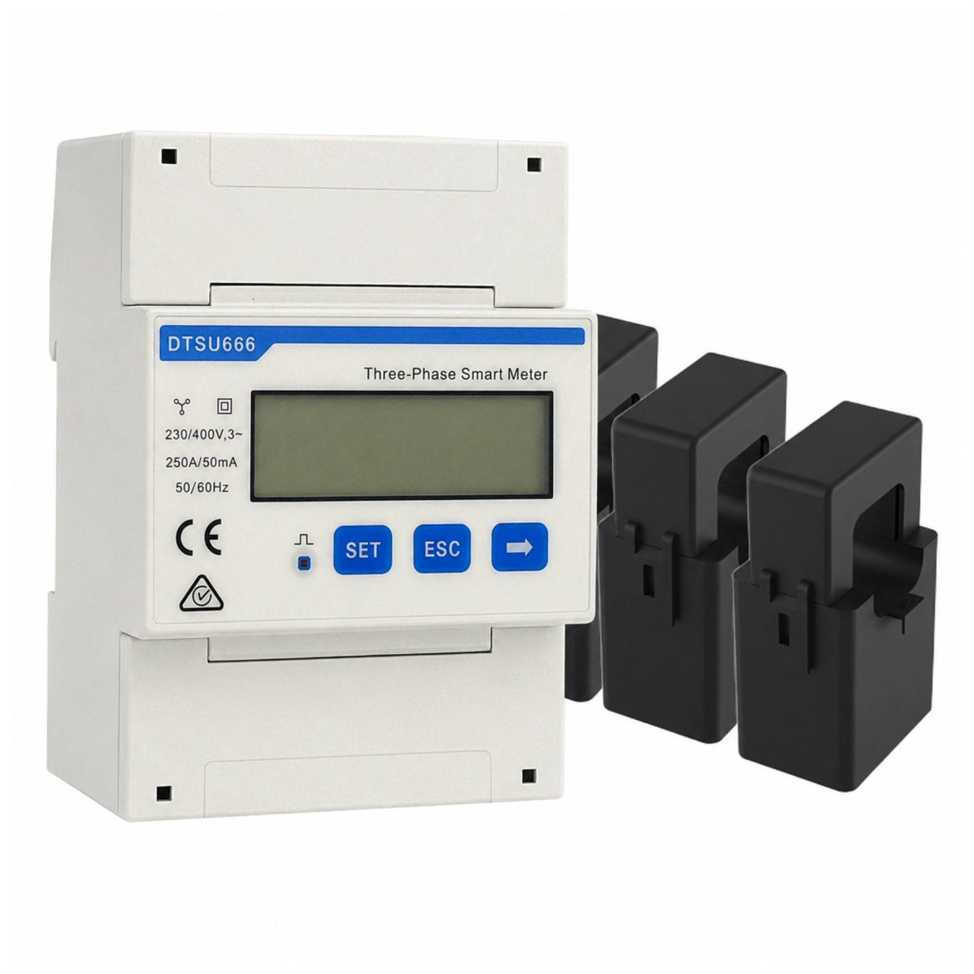 Hoymiles Stromzähler DTSU666 inkl. 3x 250A Stromwandler (CT-3*250A)-0