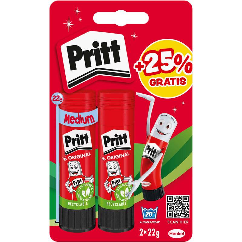 Pritt Klebestift BTS 2025, 3 x 11 g, Blister-0