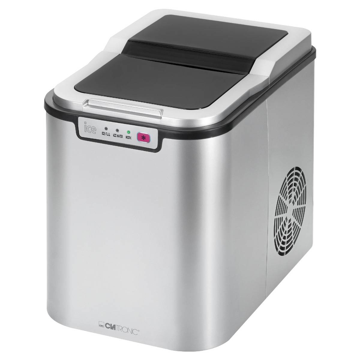 Clatronic Eiswürfelbereiter EWB 3526 silber, keine Wasserzuleitung notwendig-0