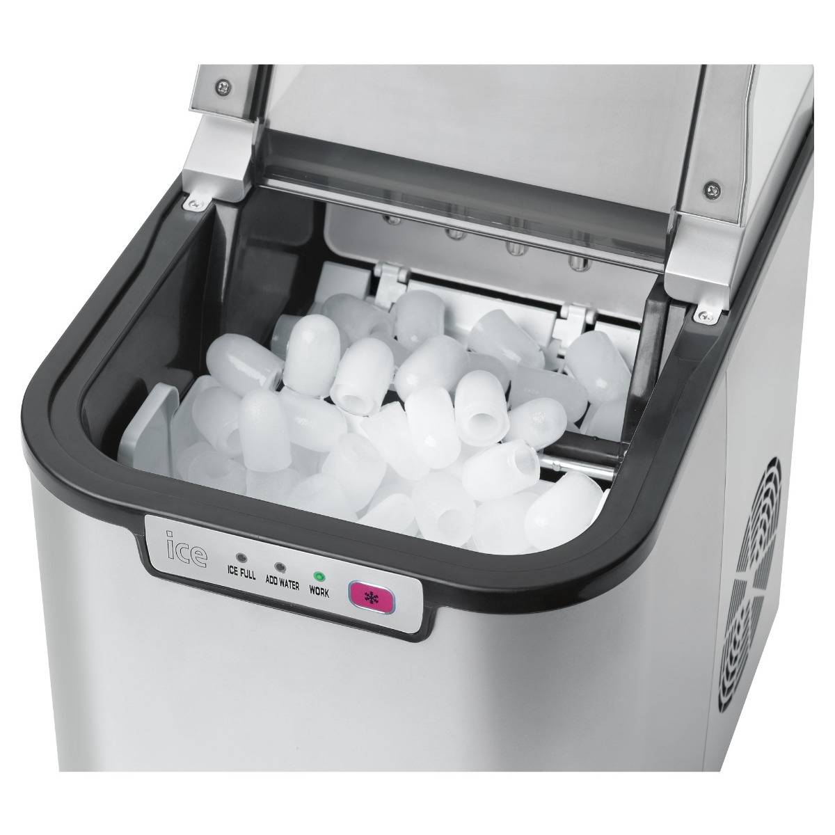 Clatronic Eiswürfelbereiter EWB 3526 silber, keine Wasserzuleitung notwendig-1