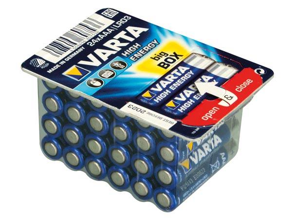 VARTA Batterie Longlife Power Alka AAA Micro LR03 1.5V CUBEPACK=24Stk-2