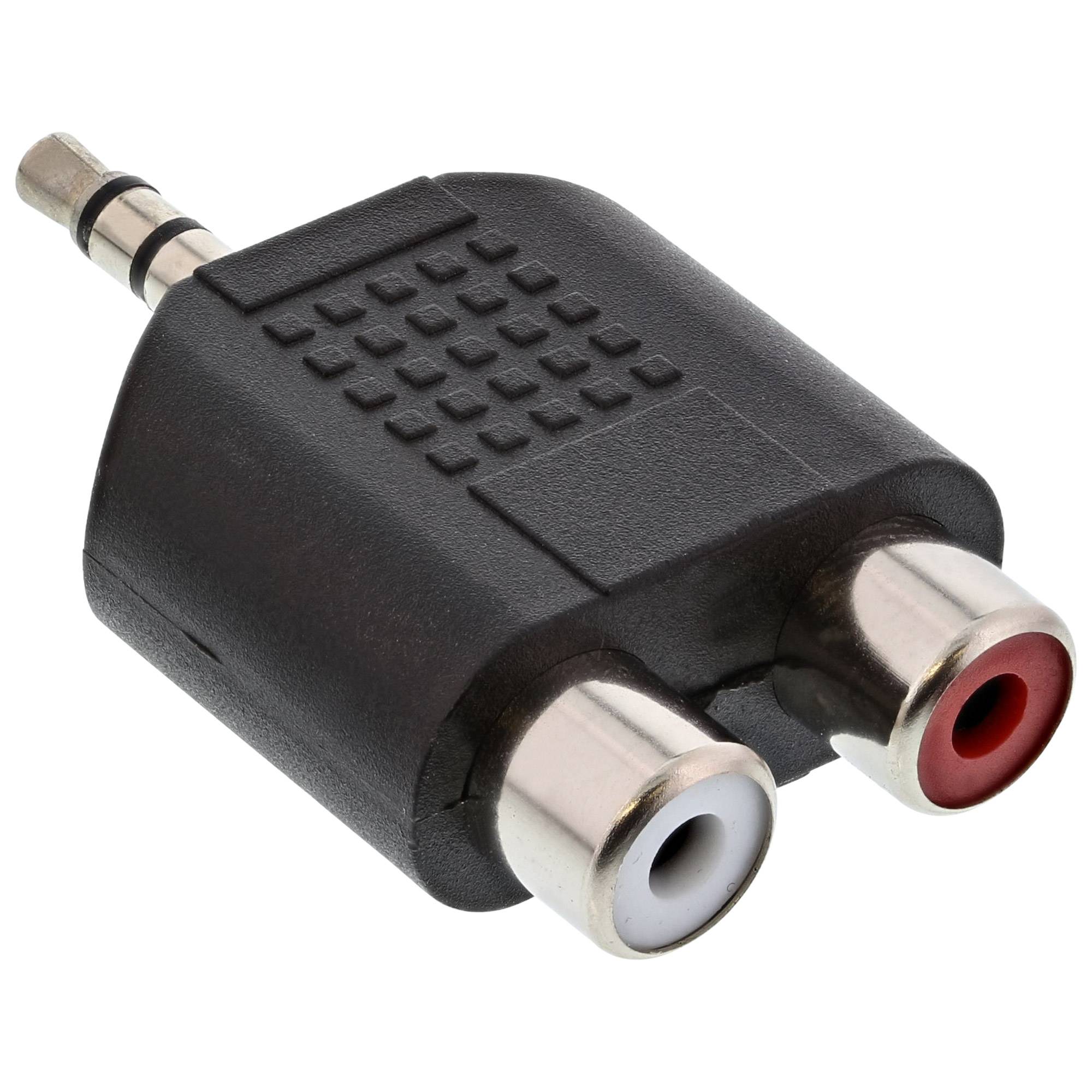 InLine® Audio Adapter, 3,5mm Klinke Stecker an 2x Cinch Buchse, Stereo-0