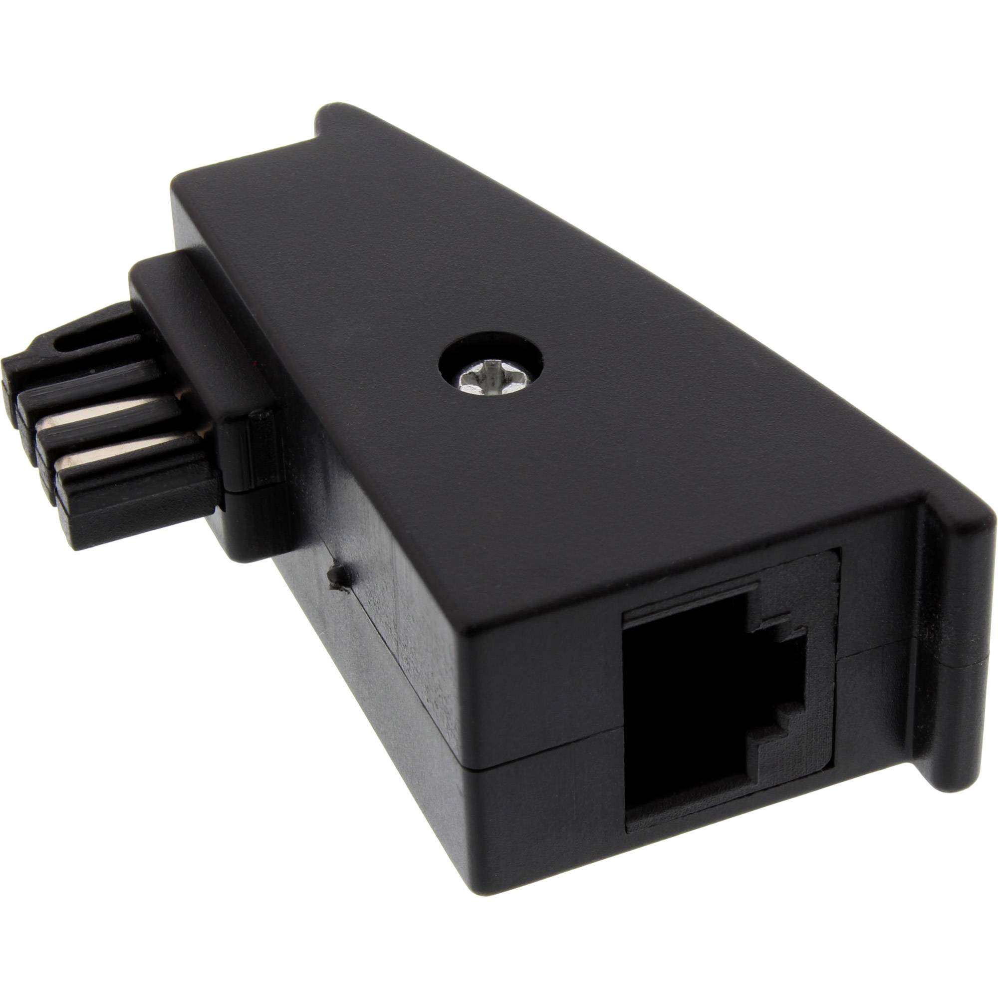 InLine® TAE-F Adapter, TAE-F Stecker auf RJ45 Buchse, 8P2C für Fritzbox-0