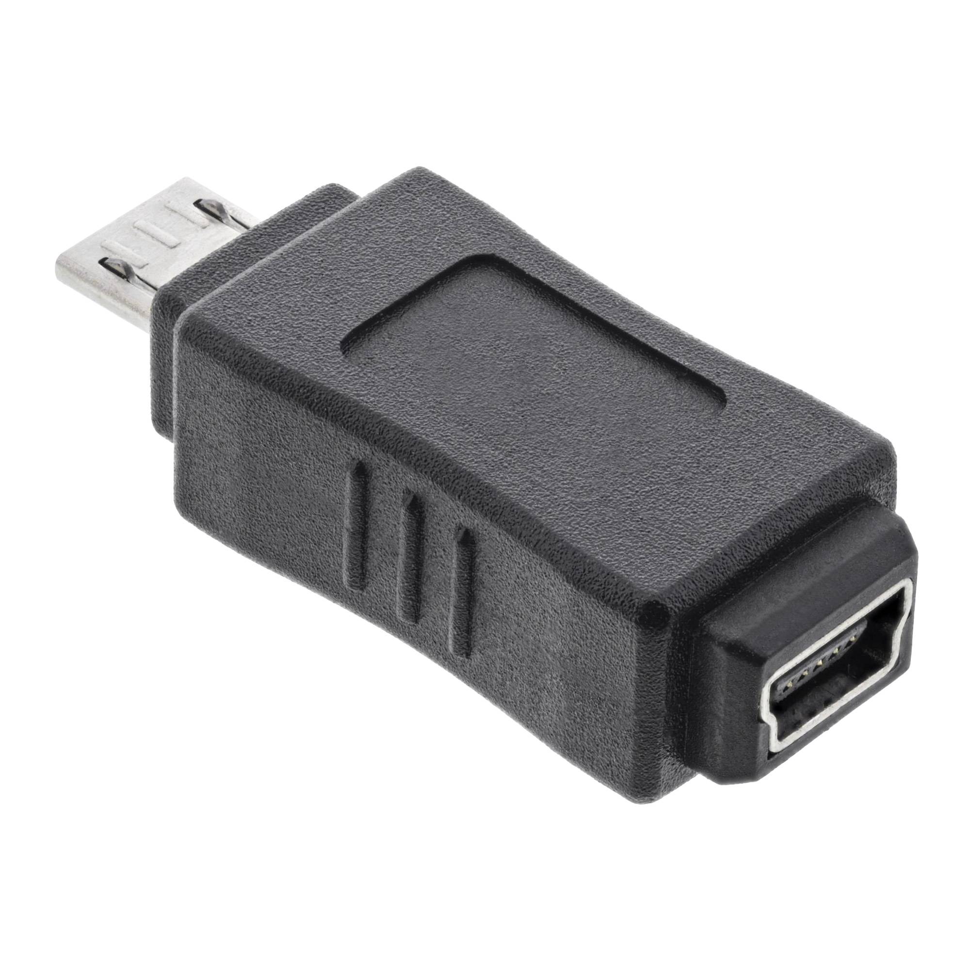 InLine® Micro-USB Adapter, Micro-B Stecker an Mini USB 5pol Buchse-1