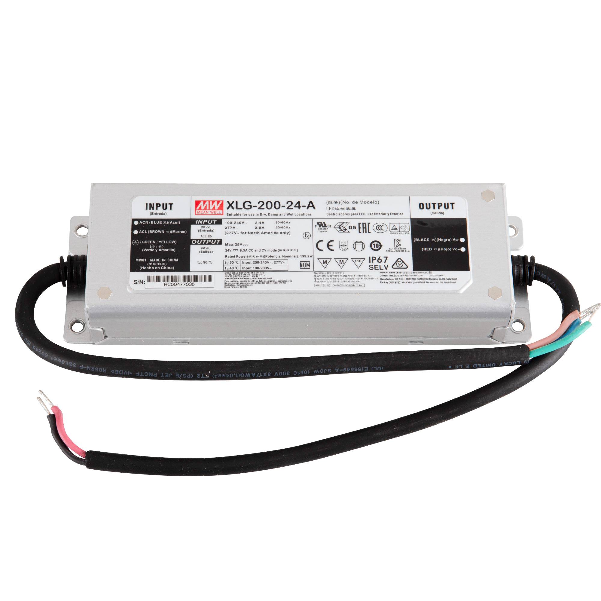 Mean Well XLG-200-24-A LED-Trafo, 199 W, 24 V DC, 8300 mA-0
