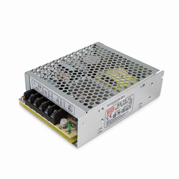 Mean Well RS-75-12 Schaltnetzteil case 12V/DC/0-6A/ 72W