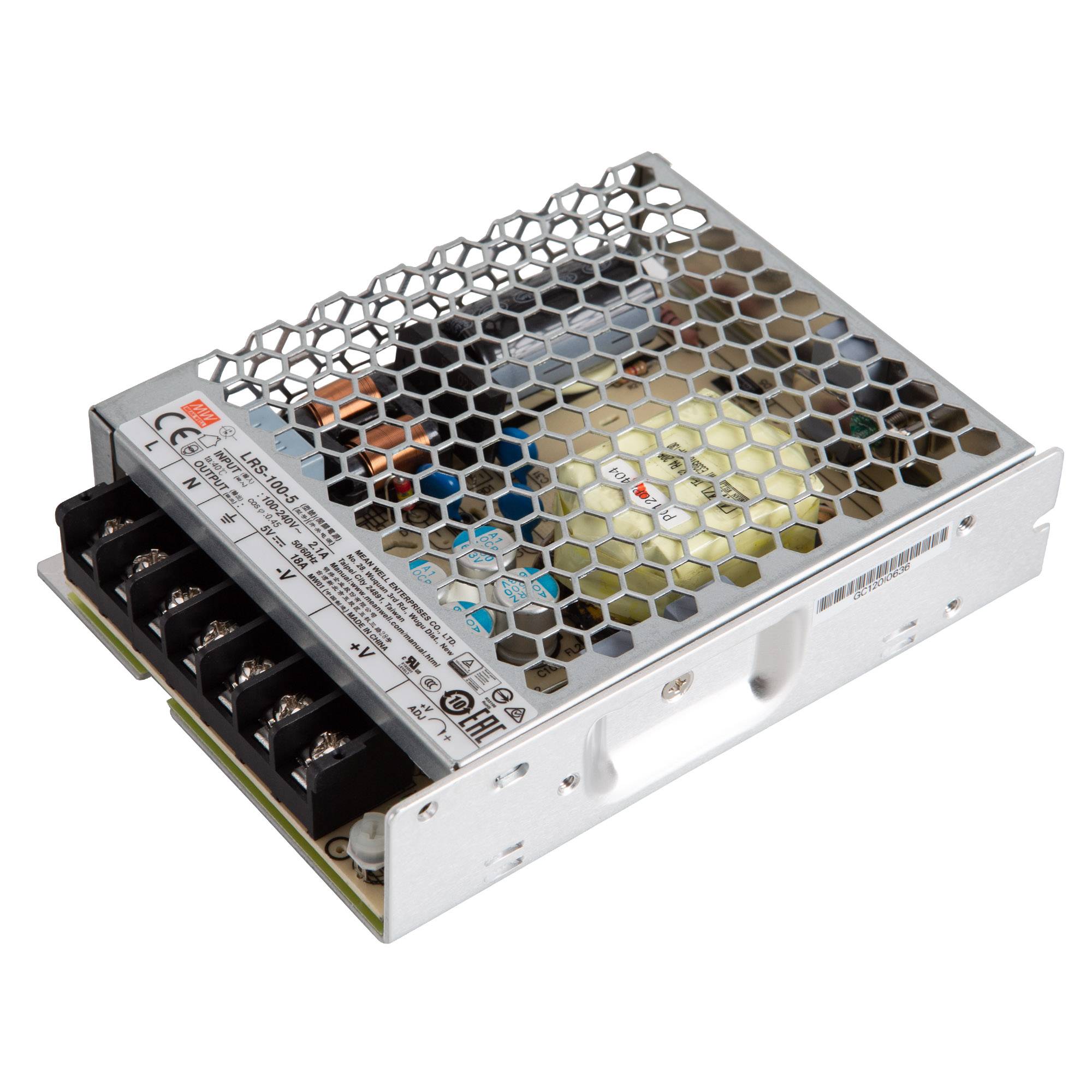 Mean Well LRS-100-5 Schaltnetzteil case 5V/DC/0-18/ 90W-0