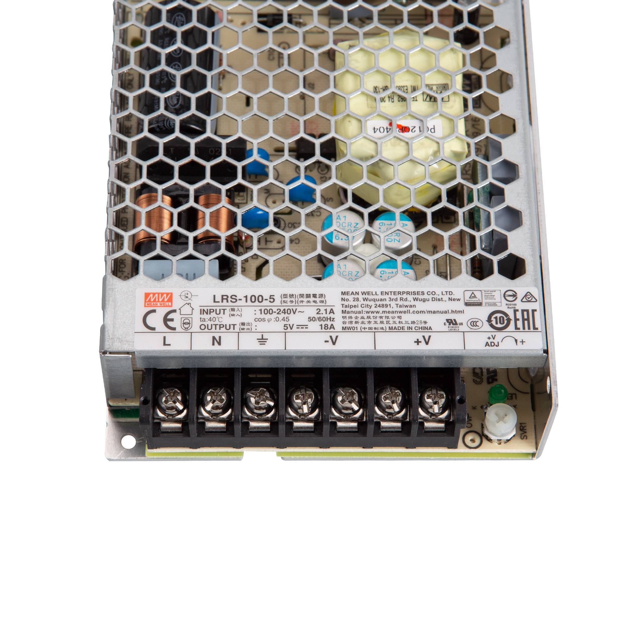 Mean Well LRS-100-5 Schaltnetzteil case 5V/DC/0-18/ 90W-2