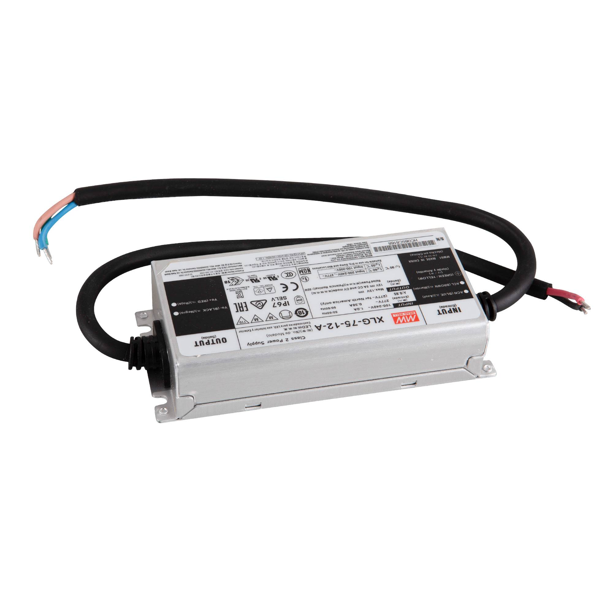 Mean Well XLG-75-12-A LED-Trafo, 60 W, 12 V DC, 5000 mA-2