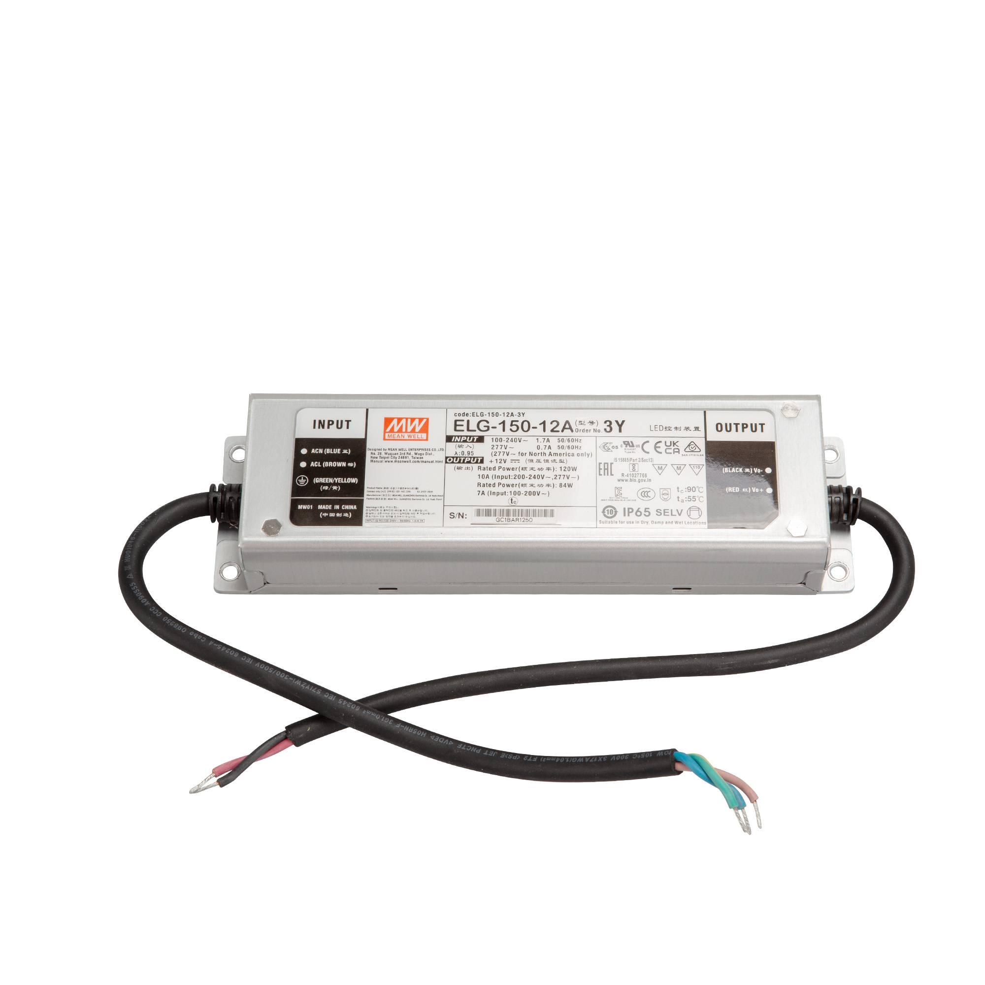 Mean Well ELG-150-12A-3Y SNT 13.2V/DC/0-10 A/ 120W IP65-0