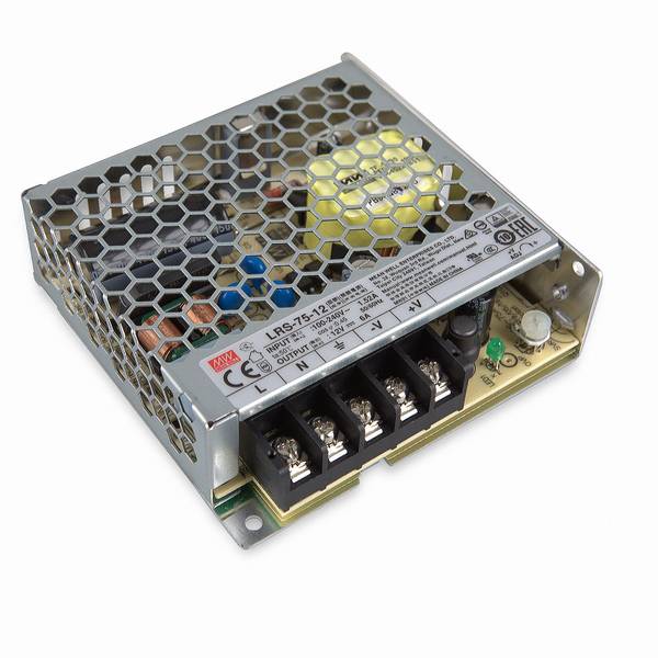 Mean Well LRS-75-12 Schaltnetzteil case 12V/DC/0-6/ 72W