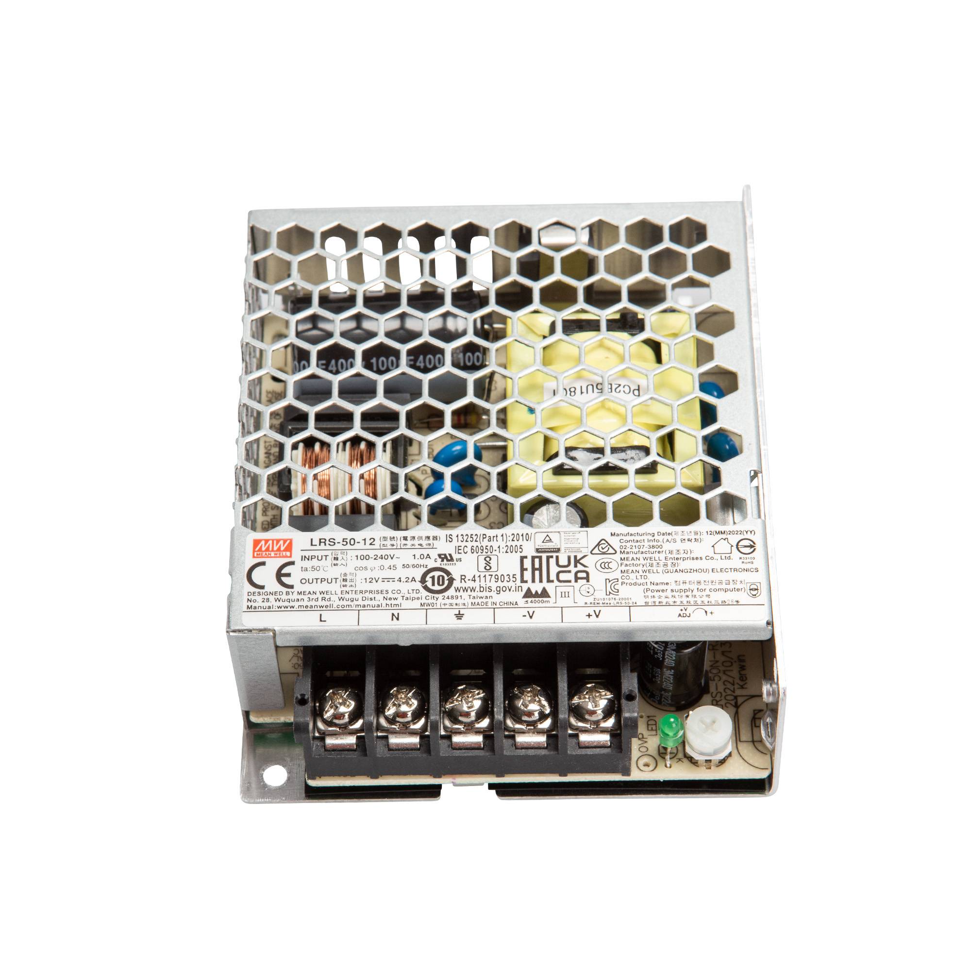 Mean Well LRS-50-12 Schaltnetzteil case 12V/DC/0-4,2/ 50,4W-1
