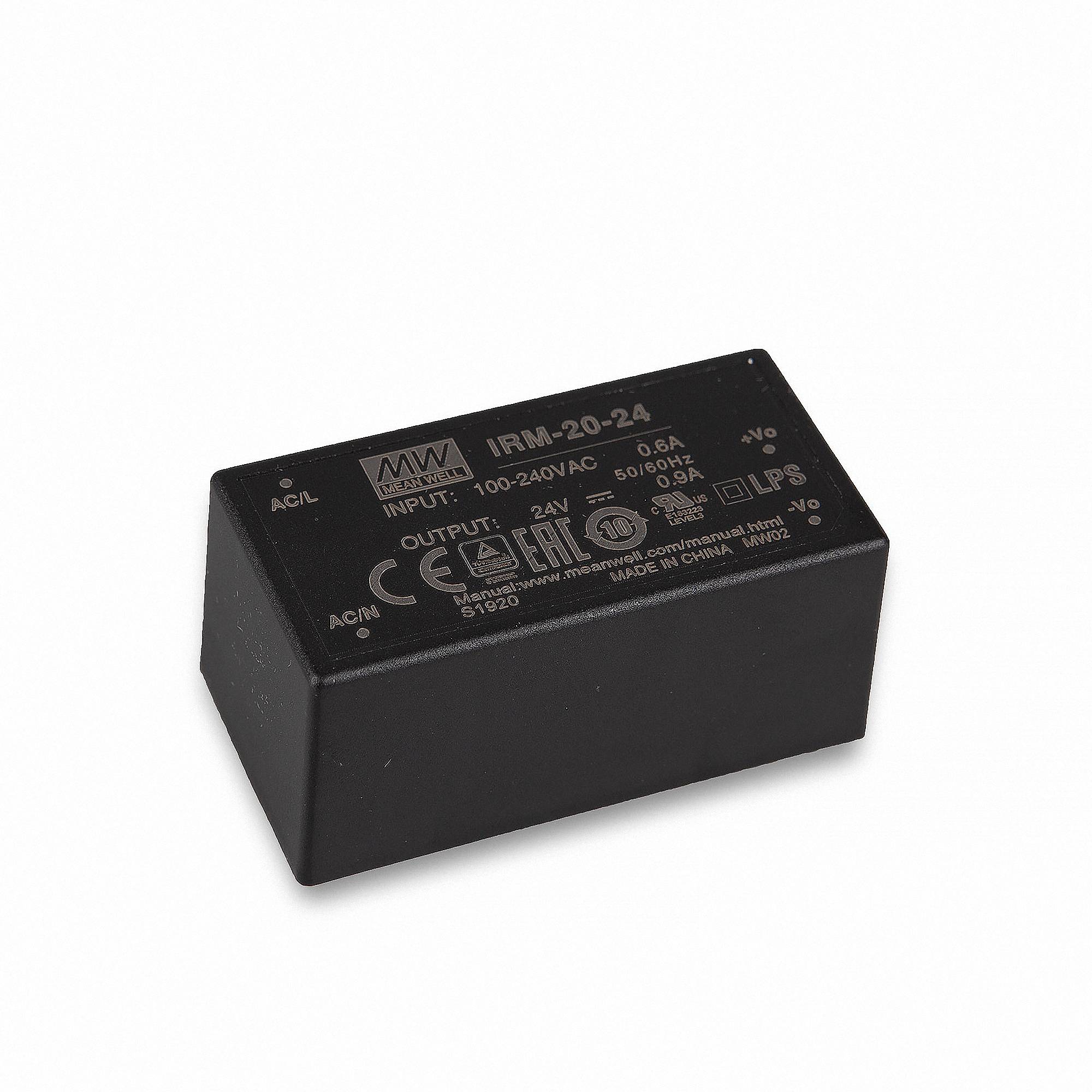 Mean Well IRM-20-24 Schaltnetzteil Modul 24V/DC/0-0,9A/ 21,6W-0