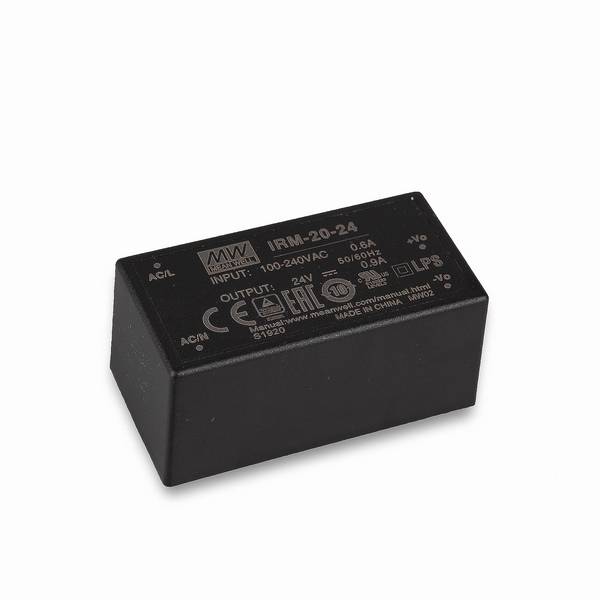 Mean Well IRM-20-24 Schaltnetzteil Modul 24V/DC/0-0,9A/ 21,6W